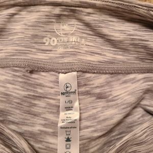 Light grey Heathered athletic leggings